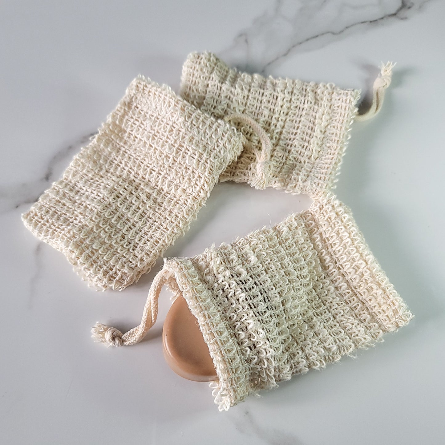 Sac à savon exfoliant